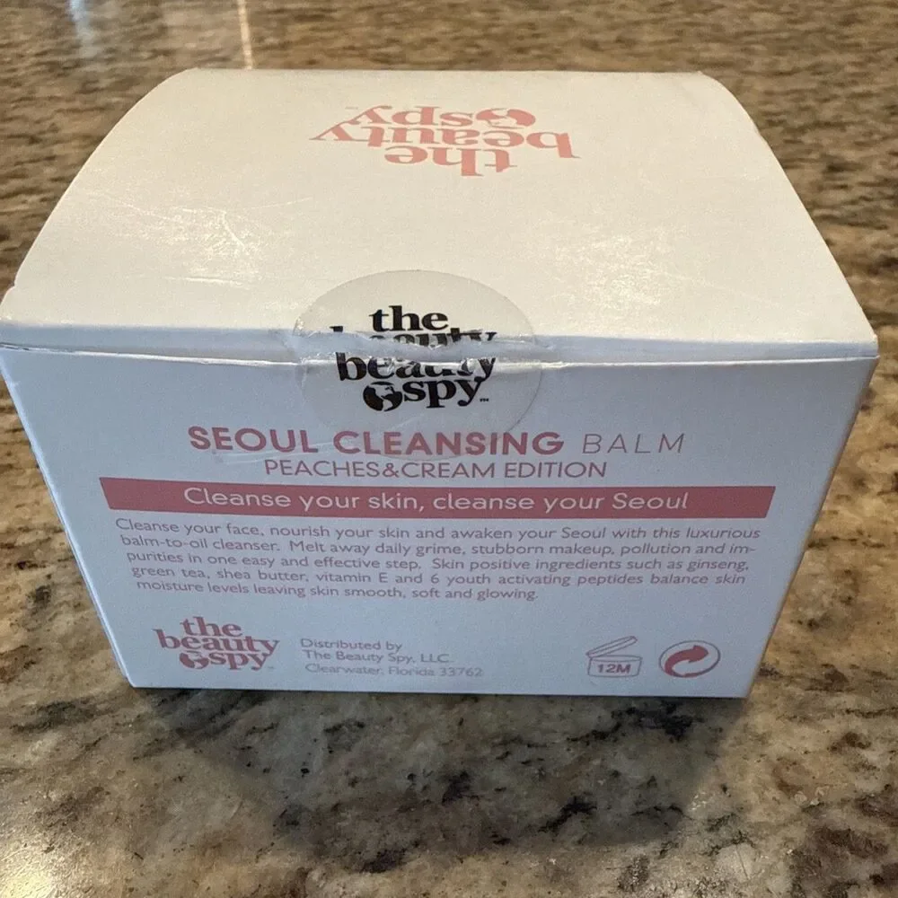 The beauty Spy Peaches and Cream Edition Seoul Cleansing Balm 6.08 oz NEW